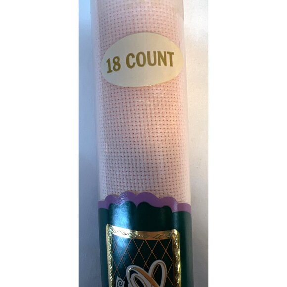 Charles Craft Classic Reserve Cross Stitch Fabric 18 Count Pink - Picture 3 of 3